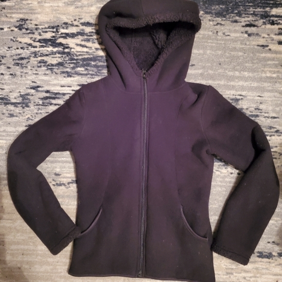 Black fleece lined hoodie